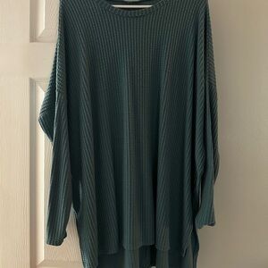 Zenana Outfitters Teal Crew Neck Sweater